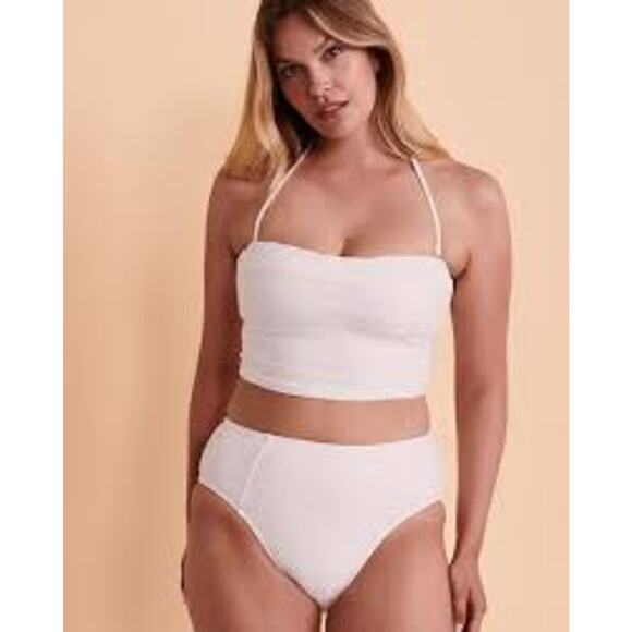 LA BLANCA White Linea Costa BIKINI BOTTOM ONLY Medium M / 8 NEW NWT LB2CE93 - Picture 2 of 13